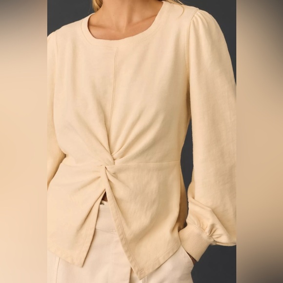 Pilcro anthropologie Twist-Front Sweatshirt 31927 - Picture 5 of 14